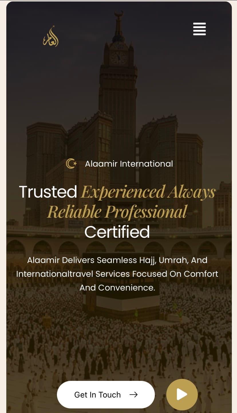 AlAamir International mobile responsive showcase