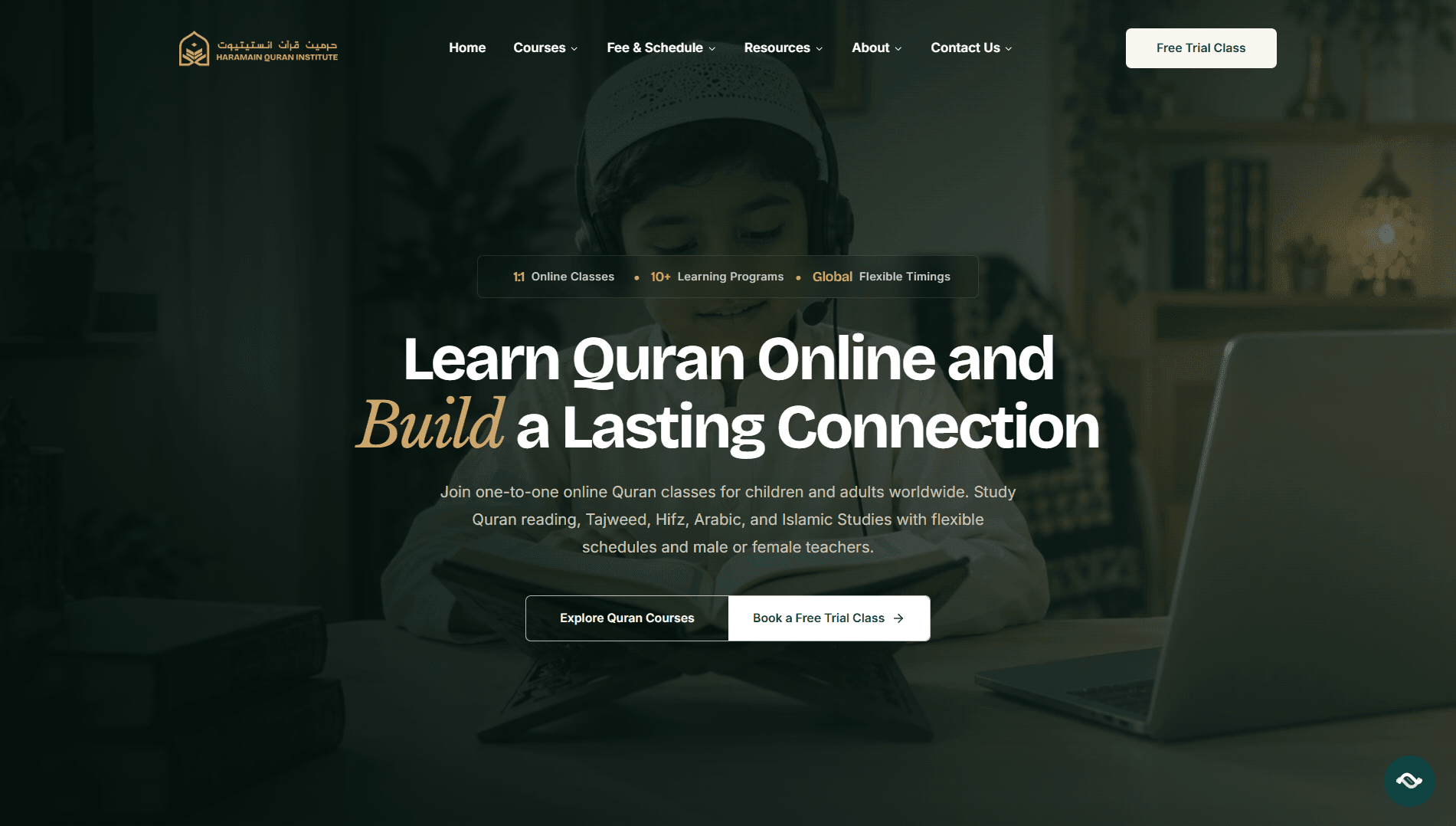 Haramain Quran Institute project showcase