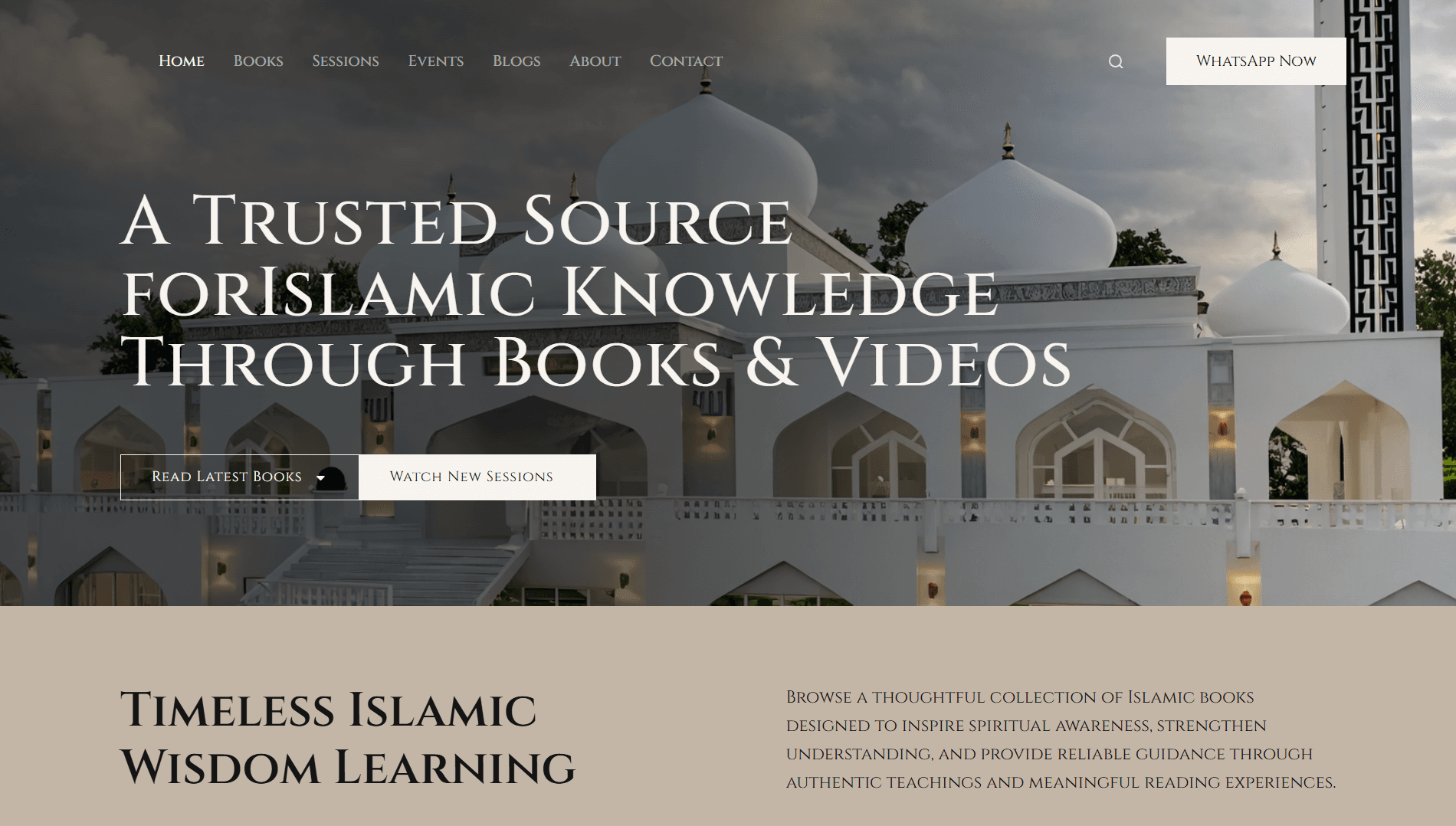 Islamic Moment Research Center desktop responsive showcase